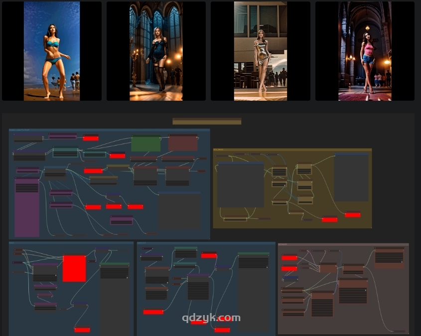 RAVE+AnimateDiff 动画