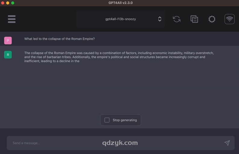 GPT4ALL-免费本地运行的GPT程序