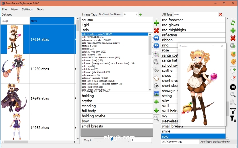 【SD工具】Booru数据集标签管理器v2.0.2/BooruDatasetTagManager