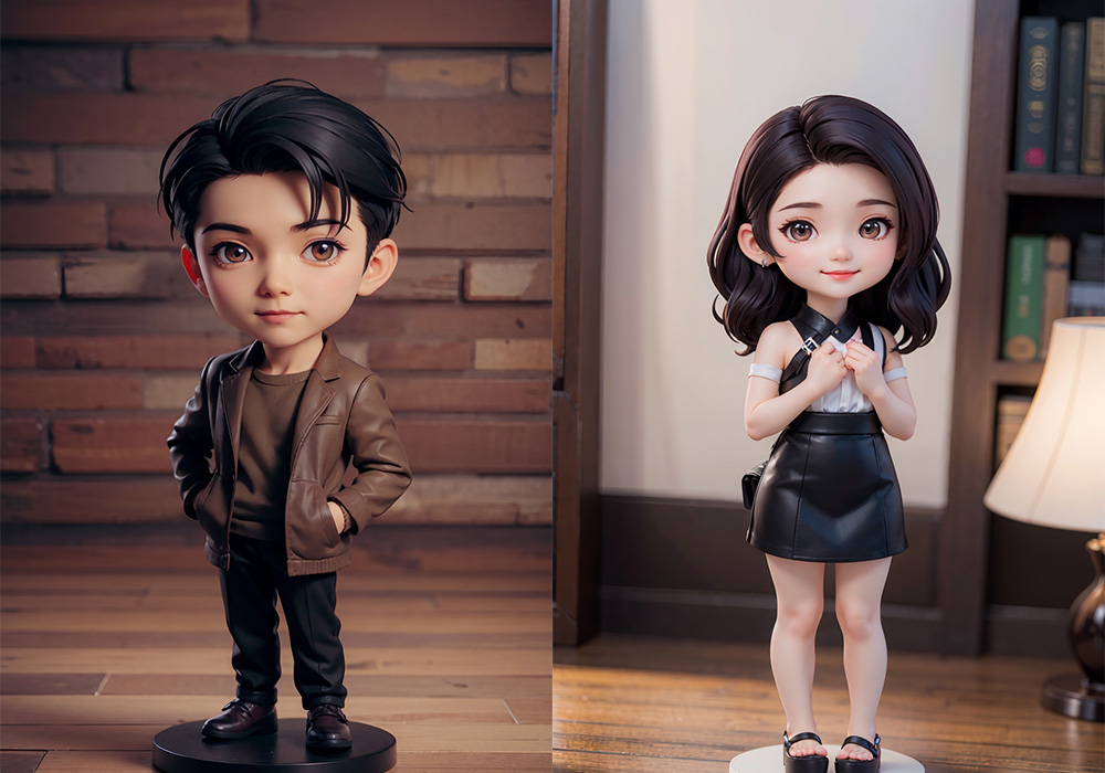 Q版风格3D手办图制作