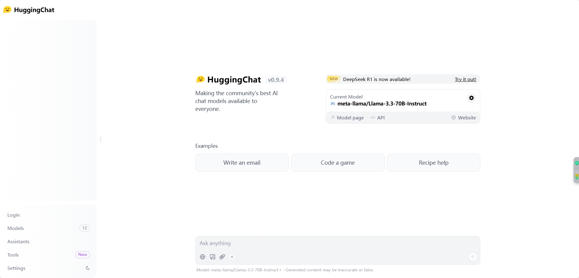 HuggingChat