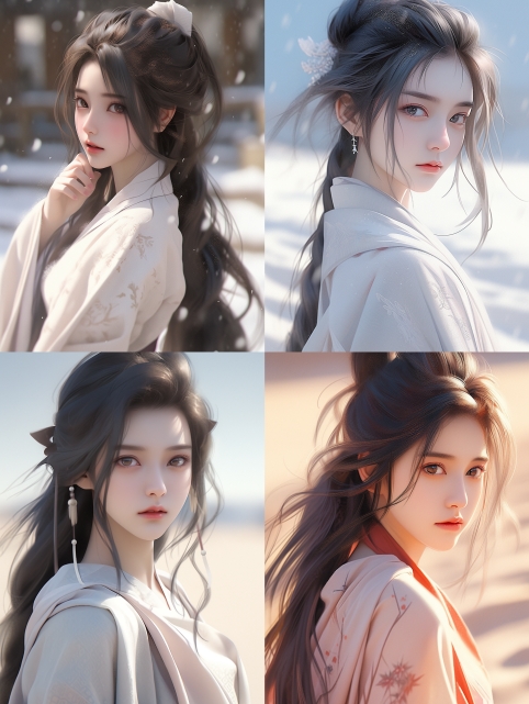 【Midjourney国风/古风美女咒语6套】Midjourney咒语包|Midjourney保姆级教程（八）