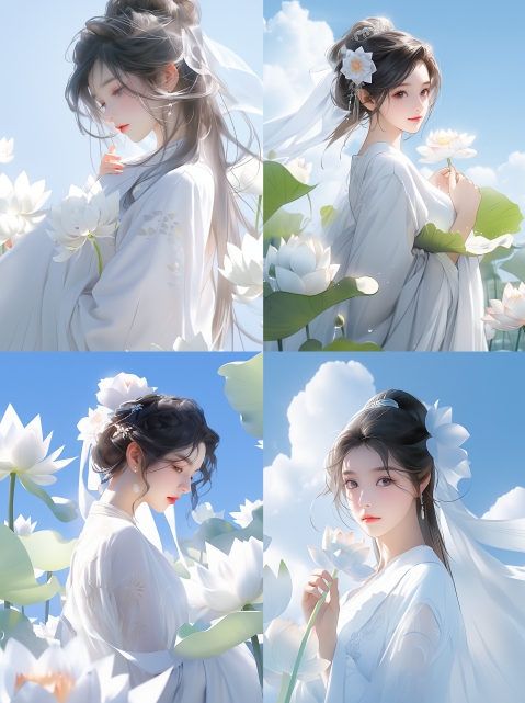 【Midjourney国风/古风美女咒语6套】Midjourney咒语包|Midjourney保姆级教程（八）