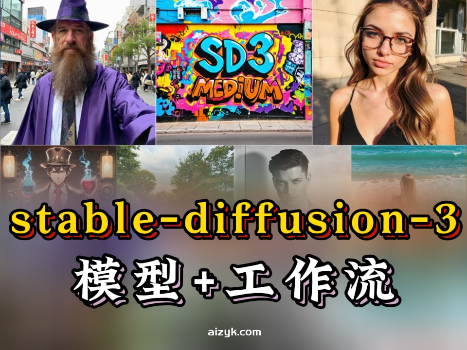 尝鲜stable-diffusion-3模型+ComfyUI工作流