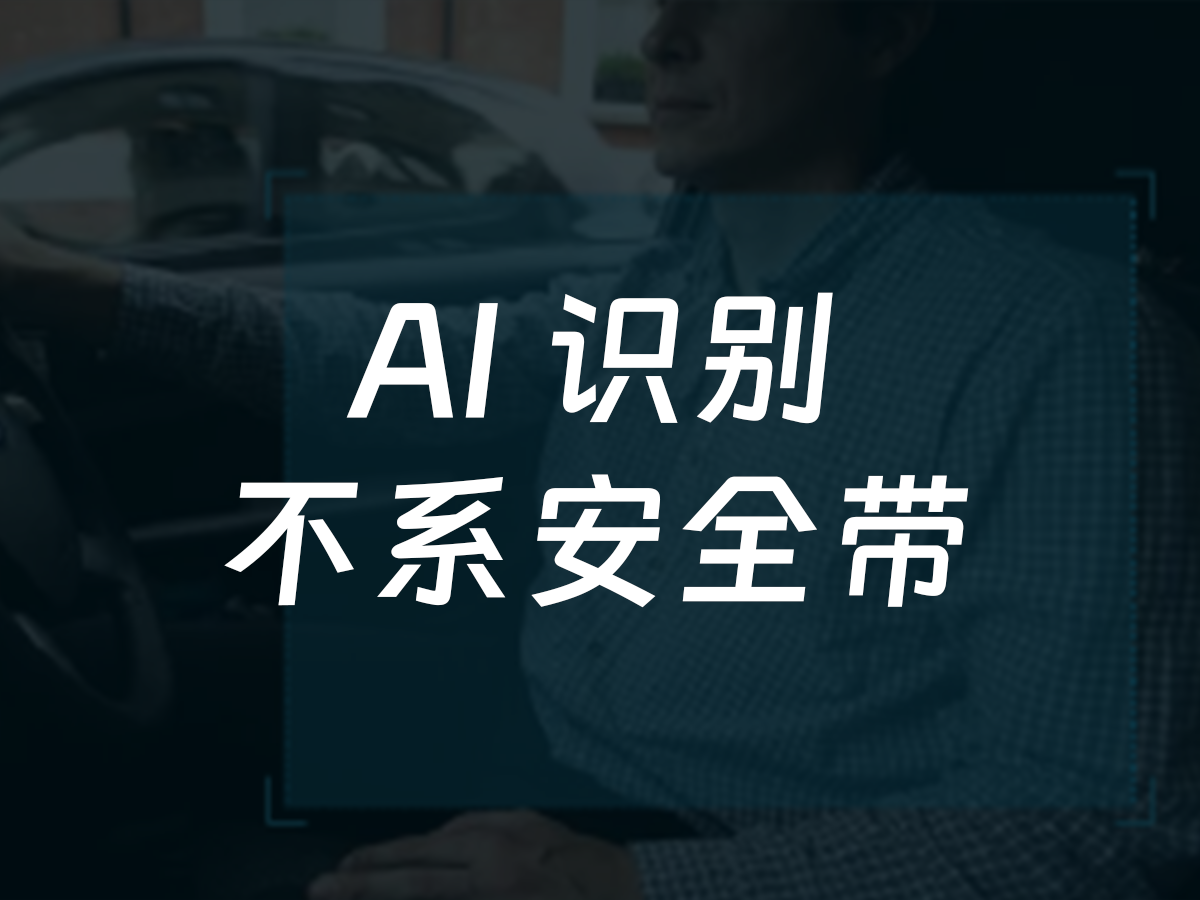 开车不系安全带识别