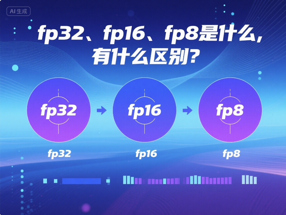 fp32、fp16、fp8是什么，有什么区别？