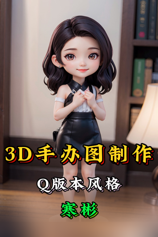 Q版风格3D手办图制作