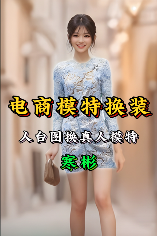 人台图换真人模特，电商模特换装
